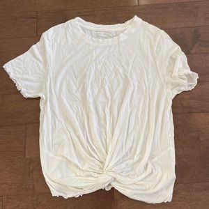 American eagle with tie front tee